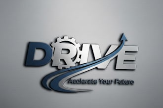 design a modern and dynamic drive logo for your brand