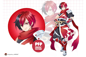 create original characters, pfp, and banner for your stream