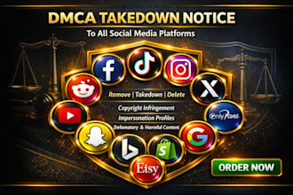 takedown remove delete defamatory harassing negative harmful social media posts