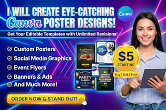 do canva poster design business flyer brochure design social media post catalog