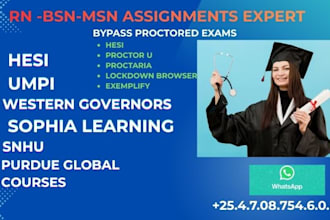 with wgu, hesi, teas, portage learning and straighterline proctored finals