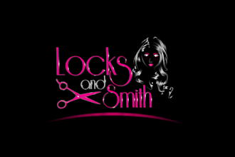 make wonderful cosmetics salon beauty logo for locks smith