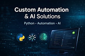 build custom automation and ai powered software solutions