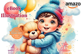 illustrate and design ebook illustration, book cover, picture book, illustration