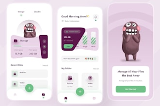 do mobile app design UI, app screenshots for app store and play store in figma