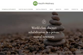 health and wellness website, therapy website, mental health, healthcare website