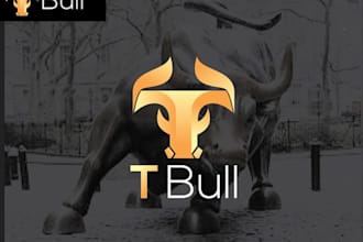 design a powerful bull head mascot logo for your brand