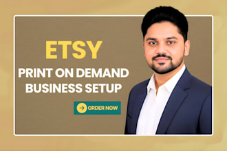 do etsy shop setup for print on demand business