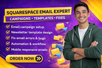 do squarespace email campaign, email template newsletter designs, errors fixing