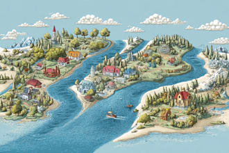 create a custom cartoon map with your locations