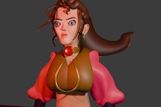 make stylized or realistic hair for 3d characters
