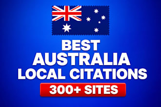do 300 australia local citations and business directories