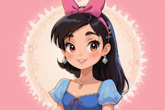 do disney cartoon portrait