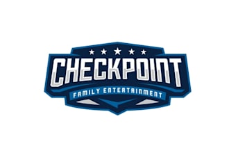 make e sports logo with arcade family entertainment center