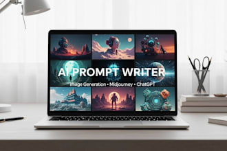 write professional ai prompts for image generation