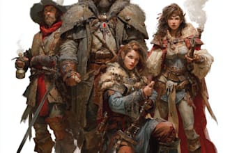 design custom dnd party portraits and group art