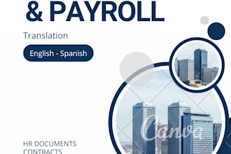translate business and payroll documents english to spanish