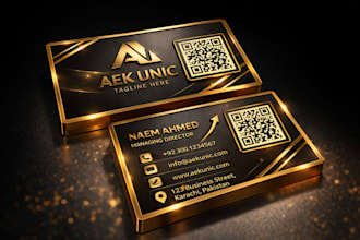 design professional business card and visiting card