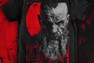 make metal punk hardcore horror tshirt design