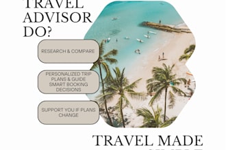 be your personal travel advisor for seamless travel planning