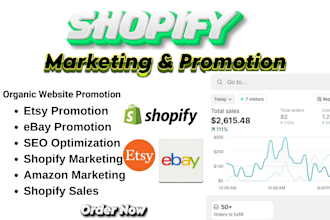 boost shopify store marketing shopify sales ecommerce marketing etsy promotion