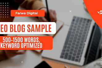 write SEO optimized blog posts that rank on google