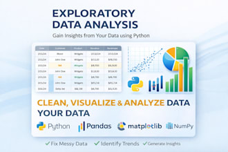 clean, format, and prepare your data using python and excel