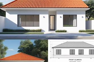create residential 2d and 3d architectural floor plans