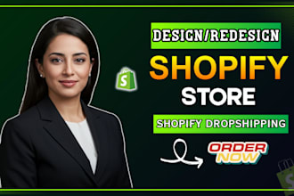 build ai shopify drosphsipping store, shopify website, shopify store redesign