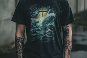 christian tshirt and apparel graphics with meaningful artwork