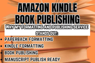 format paperback, kindle ebook correct errors publish ready amazon ingramspark