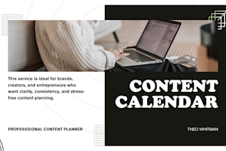 create a social media content calendar tailored to your business