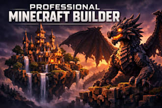 survival and creative base and village structure in minecraft