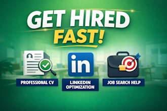 help you get hired CV, linkedin, job applications