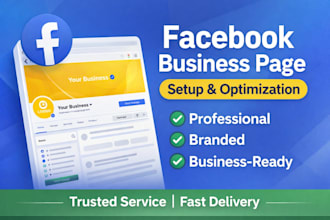 create all social media accounts setup and business profile