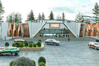 do 3d model and 3d interior design, 3d exterior design with walkthrough