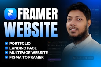 design framer website or framer landing page