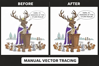 do manual vector tracing