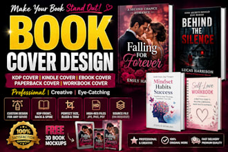 do kdp book cover kindle cover ebook romance cover design workbook cover design