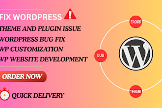 fix wordpress bugs,fix wordpress erorrs,issues,fix wordpress website