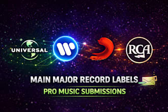 submit your music to main major record labels of your music genre