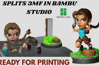add color to 3d models convert stl to 3mf split part convert 2d to 3d