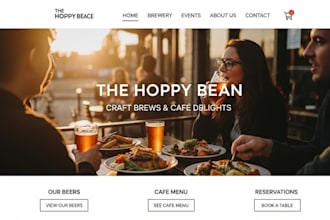 design squarespace craft brewery website cafe website reservation website