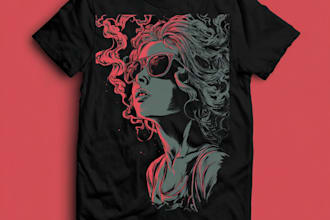 do t shirt illustrations for tshirt design or hoodie designs