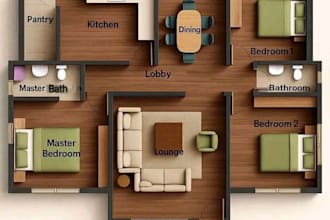 design 2d house plans and floor plans in autocad