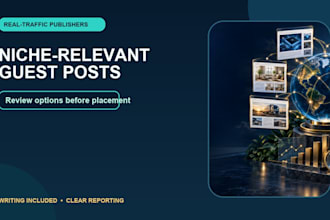provide guest posting services with niche relevant backlinks