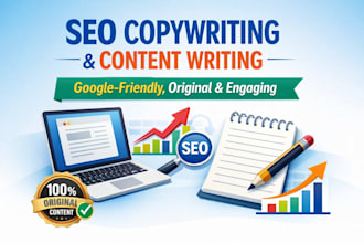 write SEO optimized website copy and blog content