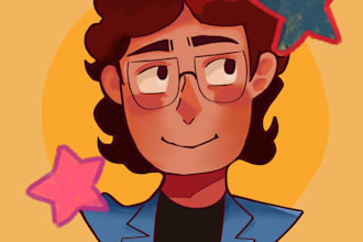 te dibujaré como personaje cartoon