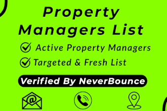provide verified USA property managers list