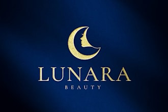 do modern cosmetics and feminine beauty spa logo design